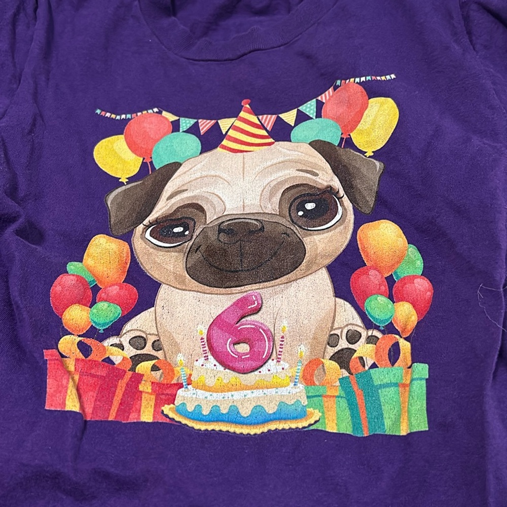 Kids 6th birthday day shirt.